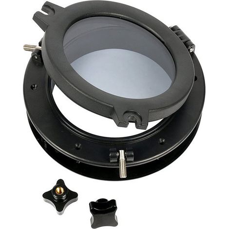 Hublot de cabine rond en deux parties pour coffre de yacht - 21,5 x 21,5 x 9,5 cm (1/4)