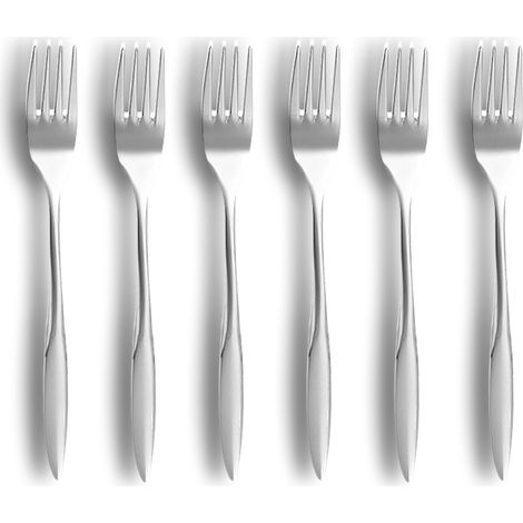 Lot de 6 fourchettes en acier inoxydable, ATHENA