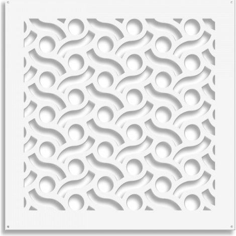 BODIES - Pannello in PVC traforato - Parasole - Colore: bianco - Misura: 48x48 cm (1/2)