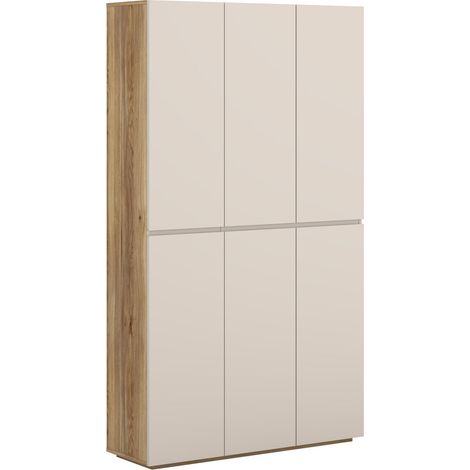 Estantería Alsono 104 , Con puertas, Cerrable, Aglomerado laminado, Número de puertas: 0, Número de cajones: 0, 184x105x34cm (1/5)