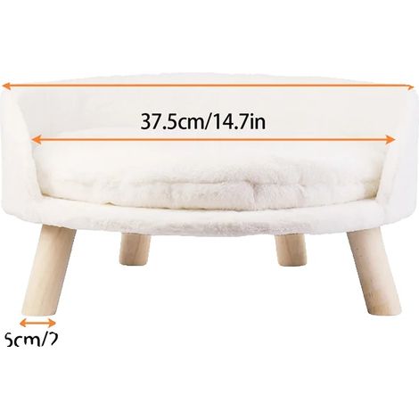 Sofá cama para perros y gatos, diseño elegante, funda extraíble, S (1/2)