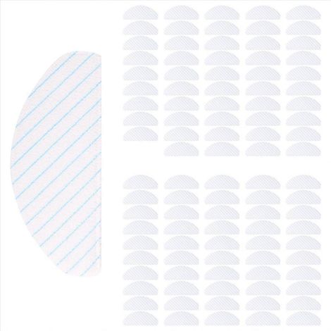 Packung mit 100 Einweg-Bodenreinigungstüchern, kompatibel mit Ozmo T8 Saugrobotern, austauschbare Mikrofasertücher, zum Einmalgebrauch, ideal für die tägliche Reinigung (1/5)