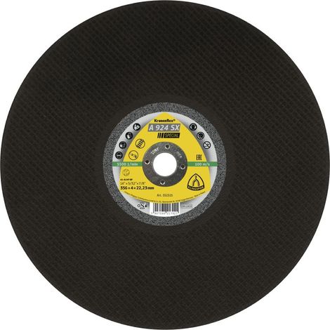 KLINGSPOR METALL-TRENNSCHEIBE 350 mm x 4,0 mm x 25,4 mm A924SX Spezial FÜR EISENBAHNSCHIENEN