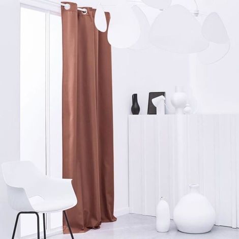 Rideau Isolant Thermique Essential Uni - 140 x 240 cm - Terracotta (1/2)