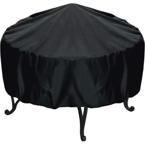 Housse pour brasero rond - étanche housse pour foyer Avec cordon ourlé( 122 x 46 cm) (1/4)