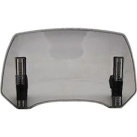 Compatible avec BMW R1250GS, R1200GS Adventure et R1250GS LC Adventure : déflecteur de pare-brise universel réglable, extension de pare-brise et aileron – teinte fumée claire (1/5)