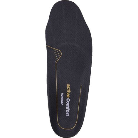5406-52 RUNNEX®Semi-orthopädische Einlegesohle activeComfort low Gr.52 schwarz/g (1/5)