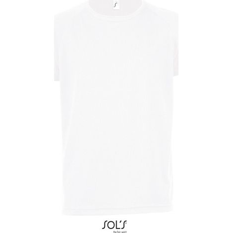 Camiseta Niños Mangas Raglán SOL'S SPORTY KIDS 10A Blanco