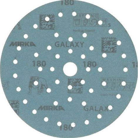 DISCO ABRASIVO CIRCOLARE MULTIFORO 'GALAXY MULTIFIT GRIP'  Ø 150 mm - grana 180 (1/2)