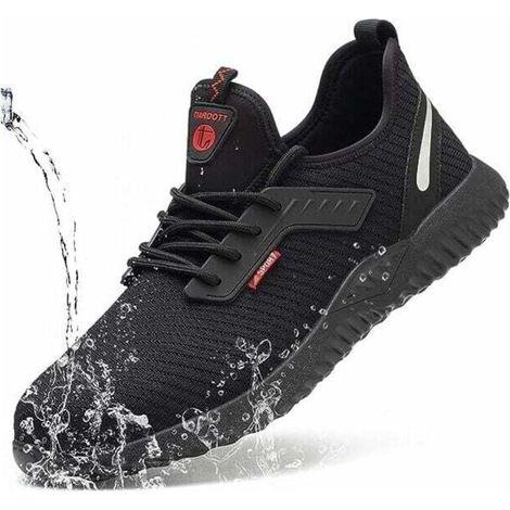 Chaussures de sécurité,Chaussures de Sécurité Homme Femmes Chaussures de Travail Embout Acier Protection Ultra légère et Indestructible Respirant Basket Securite Unisexes 46 Chaussures de sécurité