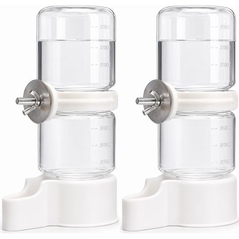 2 PCS Abreuvoir Automatique pour Oiseaux de Cage, Distributeur Eau Oiseaux Cage, Abreuvoir Perruches,pour Oiseaux et Abreuvoir Cage Oiseaux, Réservoir à Clip pour Perruches, Canaris, Mandarins (1/5)