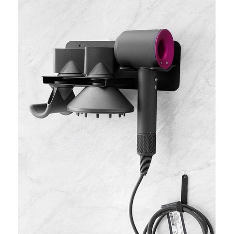 Support Mural pour sèche Cheveux Dyson Supersonic et Accessoires de Rangement (1/5)