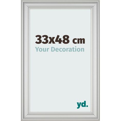 yd. - Cadre photo 33x48 - Argent Mat - MDF - Lazio (1/5)