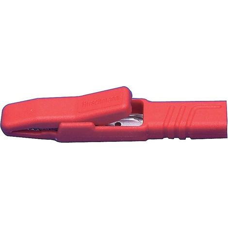SKS Hirschmann 932146101 pinza cocodrilo roja 78,5 mm