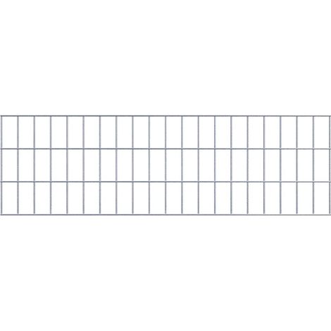 Grillage rigide galvanisé 100 cm x 30 cm – Mailles 5 x 10 cm – Résistant aux intempéries – Pour gabions et projets extérieurs – Gabiona