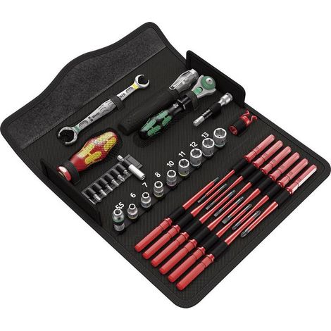 [GEBRAUCHT] B-Ware WERA VDE Kraftform Handhalter Set 35tlg mit Wechselklingen und Werkzeugen (1/2)