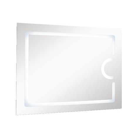 ONDEE - Espejo retroiluminado NEVIS - Plata - Vidrio - Función antivaho  - 100x80cm