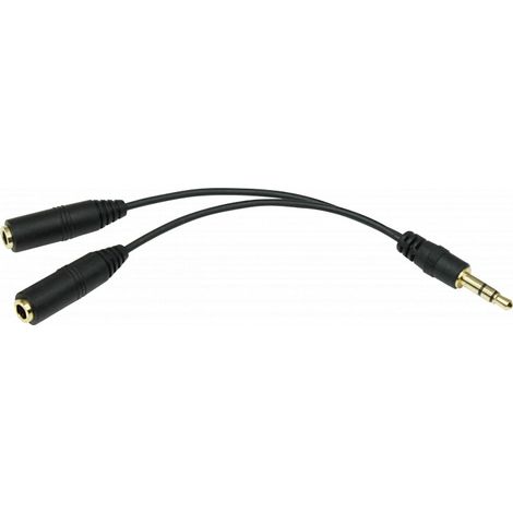 Doubleur Jack 3.5mm - 1M 2F (1/2)