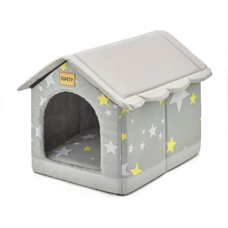 Niche pour Chat et Chien, Maison pour Animaux Pliable et Confortable (1/5)