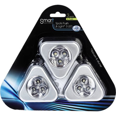 Set di 3 faretti led con accensione manuale - 5five (1/2)