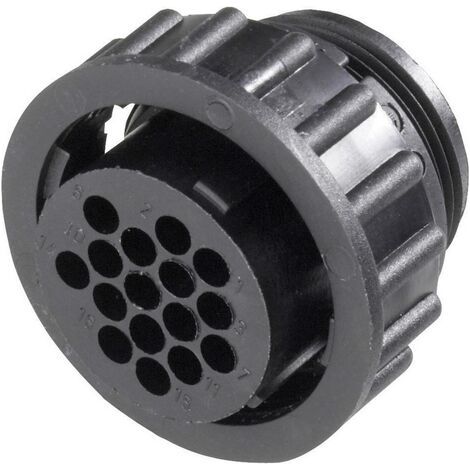 TE Connectivity 182647-1 Cosse cylindrique mâle femelle, droit Nombre total de pôles: 4 Série (connecteur rond): CPC 1 (1/2)