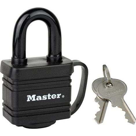 Master Lock 7804EURD Weather Tough Black Finish 40mm Padlock MLK7804 (1/2)