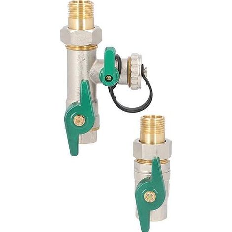 Kit de raccordement avec dispositif de rincage pour pompe circulateur DN15 (1/2") (1/4)