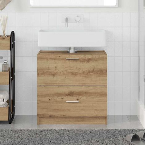 Sink Cabinet Artisan Oak 59 x 37 x 59 cm Engineered wood vidaXL