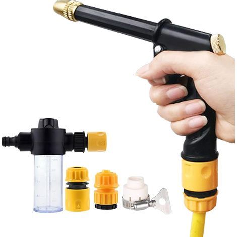 Nettoyeur haute pression portable – avec buse pulvérisateur 4 modes de pulvérisation, machine de lavage de voiture haute pression pour sol de voiture, mur, fenêtre, allée, pelouse, jardin, cour (1/5)