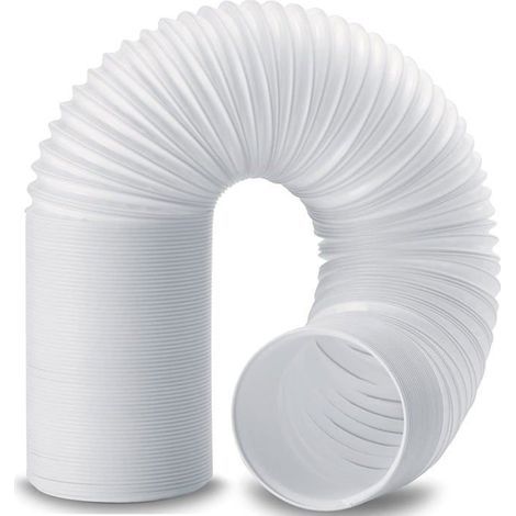 Tuyau climatiseur mobile 15cm diamètre - Flexible évacuation universel 2M - Rallonge gaine PP anti-horaire (Sens inverse) (1/5)