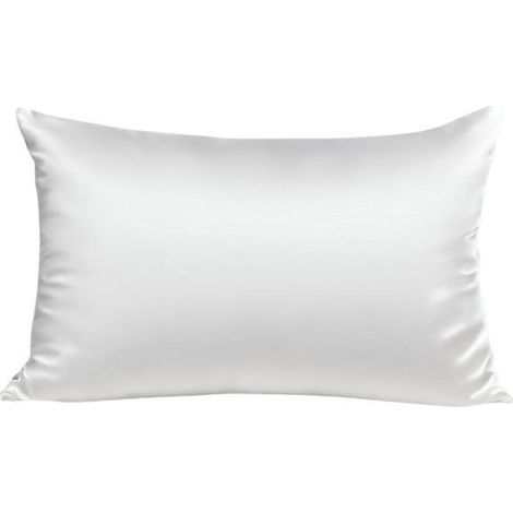 Taie d'oreiller - Inphysio - Soie Mûrier 22 mommes - Hypoallergénique - Anti-rides - 50 x 70 cm - Blanc
