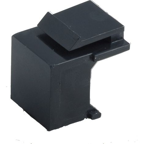BACHMANN Steckplatzabdeckung Keystone 1-fach schwarz, 917.057