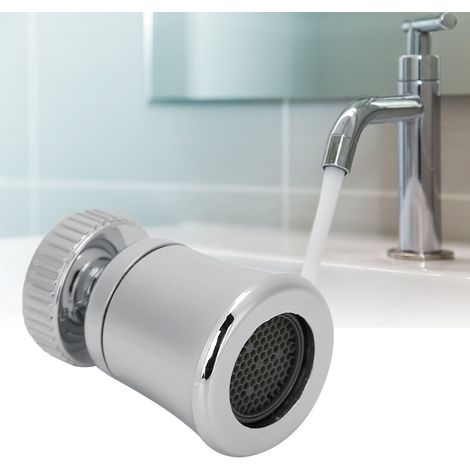 Aérateur de robinet de lavabo M221 en matériau ABS+POM, robinet de salle de bain et de cuisine, adoucisseur d'eau universel, robinet DIY économe en eau et anti-éclaboussures, type cornet à fonction un (1/5)