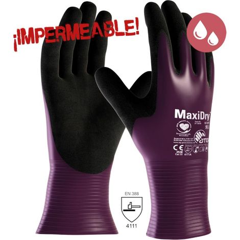 Gant MaxiDry® 56-426 taille 11 violet/noir EN 388 catégorie EPI III (1/5)