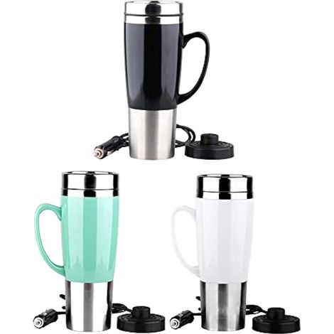 Mug isotherme portable pour voiture électrique, noir (1/3)