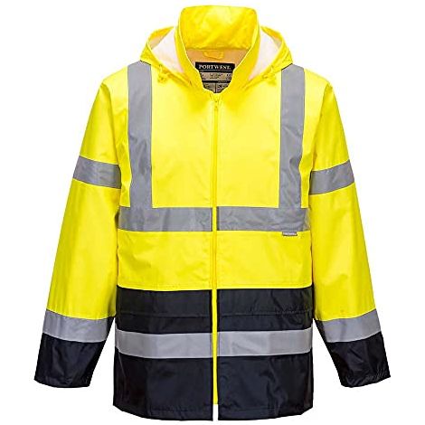Giacca impermeabile Hi-Vis bicolore Giallo/Marino 2XL (1/2)