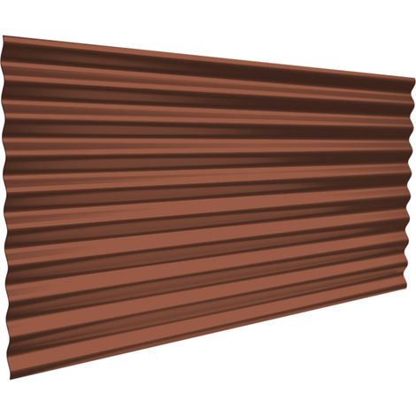 Wellblech Wandverkleidung 0,50x1080x2000mm Ziegelrot