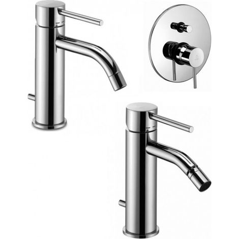 Composizione Light, miscelatori lavabo, bidet e doccia con (1/4)