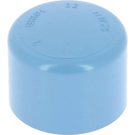 Bouchon PVC bleu air comprimé femelle Ø32