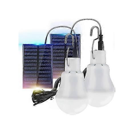 tragbare Solar-Campinglampen, LED-Solar-Glühbirnen, Solar-Notlampen, Gartenlaternen, Solarbeleuchtung mit Haken, Lampenpanel für Camping