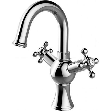 Mitigeur lavabo bas RETRO II, 27,5cm, chrome (1/2)