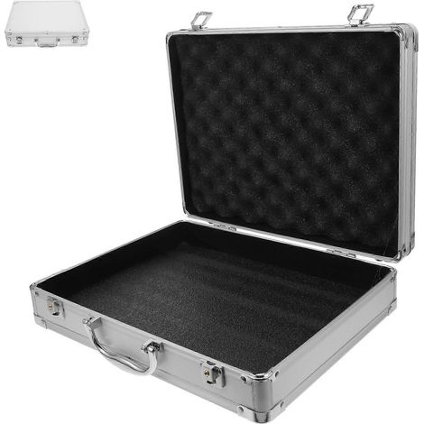 Mallette en alliage d'aluminium, boîte de rangement portable, boîte à outils multifonctionnelle, mallette de transport en alliage d'aluminium, boîte à outils portable (1/5)