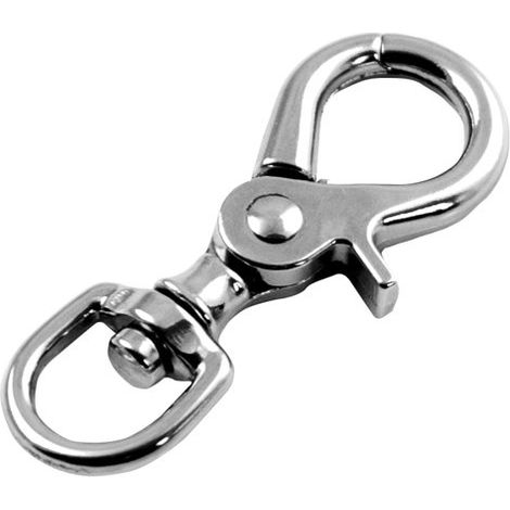 Mousqueton pour boîte ronde en acier inoxydable
