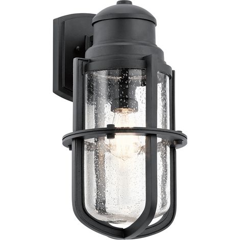 Lampada da esterno lampada da parete vetro H 44,4 cm 1 lampadina IP44 lampada da giardino luce cortile (1/4)