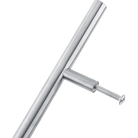 de porte en acier inoxydable en forme de T bouton de meuble