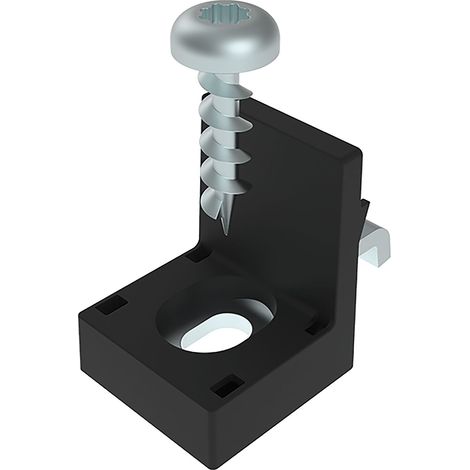 Fath Plattenklemmwinkel Item System zur rechtwinkligen Verbindung von Holzplatten auf einem Aluprofil Rahmen mit Nut 8 (1/5)