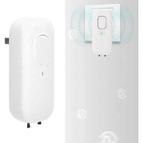 Purificateur d'air portable multifonctionnel, ioniseur négatif, ABS, portée de 30 m, désodorisant intelligent, 0,5 W, silencieux, 50 Hz (1/5)