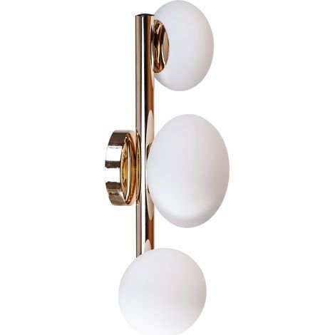 Applique murale OMI 3 globes blancs dorée G9 Zuma Line (1/2)