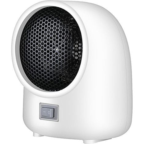Mini-Heizgerät mit Schnellüberhitzungsschutz für kleine Tische und Empfangsbereiche. Weiß. EU-Stecker. 220 V. (1/5)