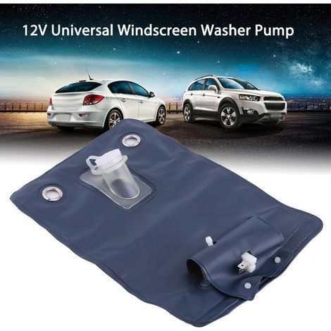 Universelles 12V-Scheibenwaschpumpen-Set mit Beutel und Druckknopfschalter für Oldtimer (1/5)